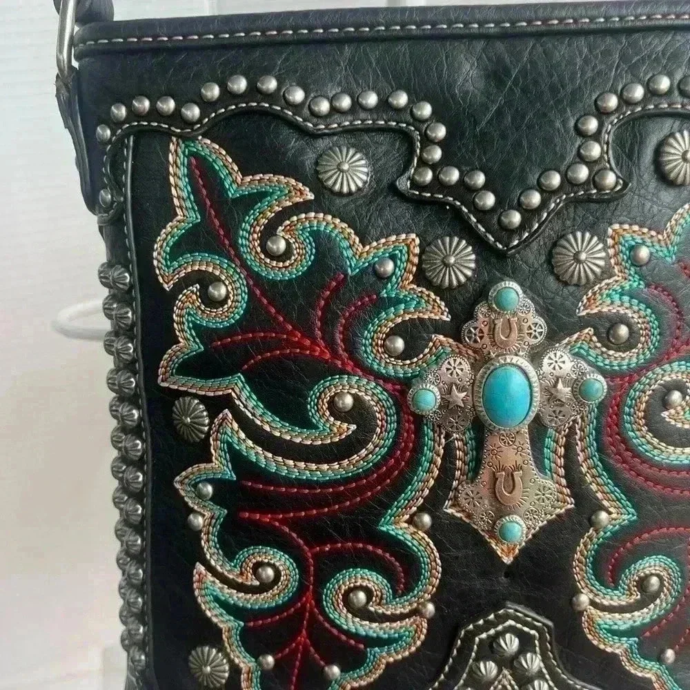 Montana West Beautifully Embroidered Crossbody Bag - Picture 6 of 11